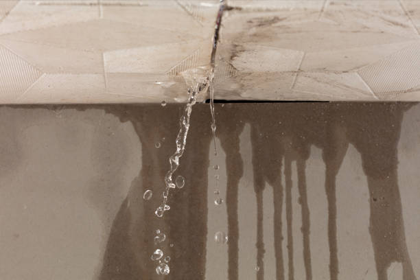 Professional Burst Pipe Cleanup technician working in Footville, WI